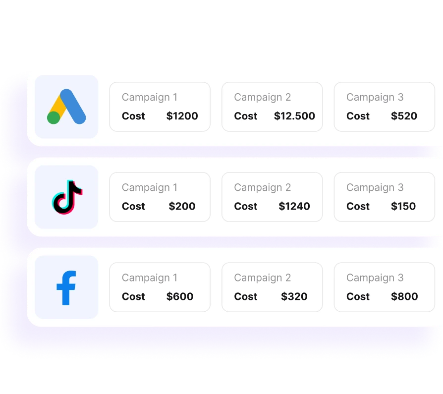 Cost Tracking <br/> Integrations